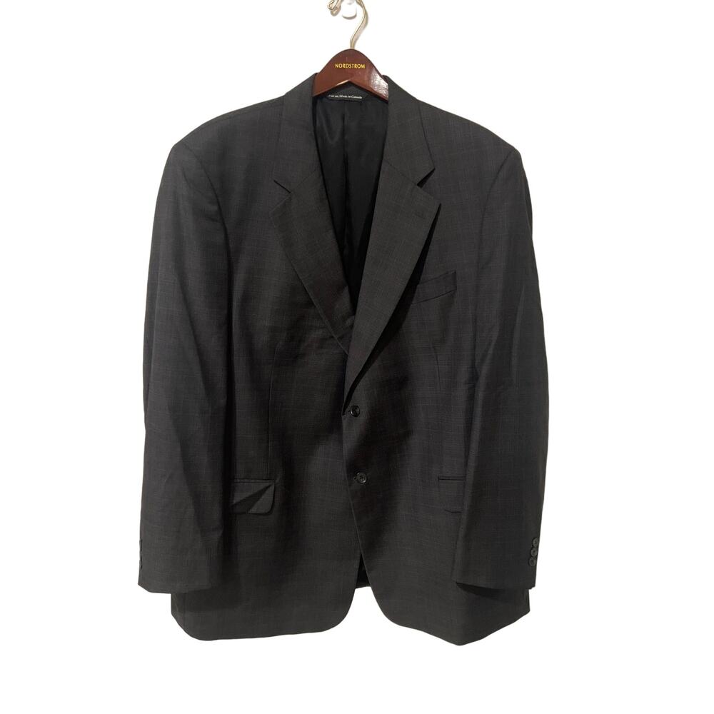 Paul Dione, 100% Wool Gray Suit, Size 50L, 1027